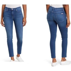 Hudson Blair High Rise Straight Crop Raw Hem Jeans, Women’s Size 27